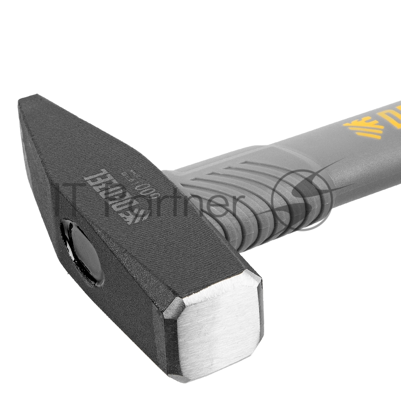 Молоток слесарный, 600 г, кованый, фибергласовая рукоятка c TPR покрытием // Denzel