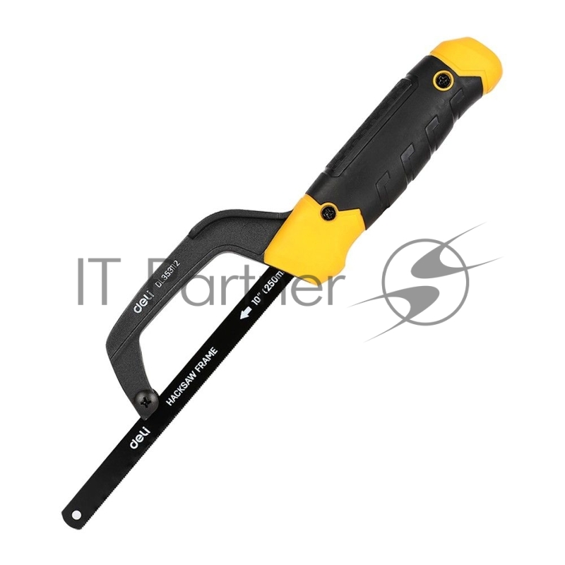 Ножовка-ручка по металлу Deli DL353112 300мм, полотно 250мм, алюминиевый корпус, прорезиненная рукоять