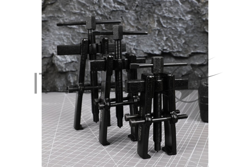 Съемник подшипников двухзахватный с регулируемым зажимом Deli DL-E106 150мм, сталь 45#