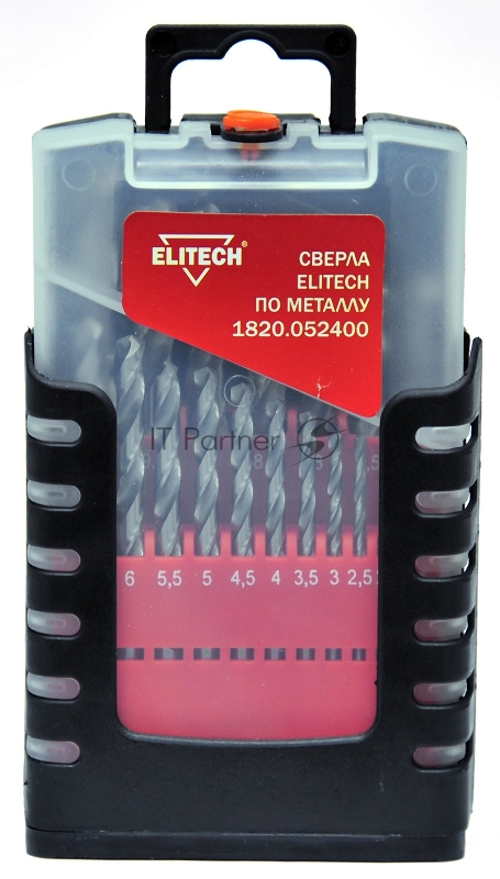 Набор сверл Elitech 1820.052400 по металлу (19пред.) для дрелей