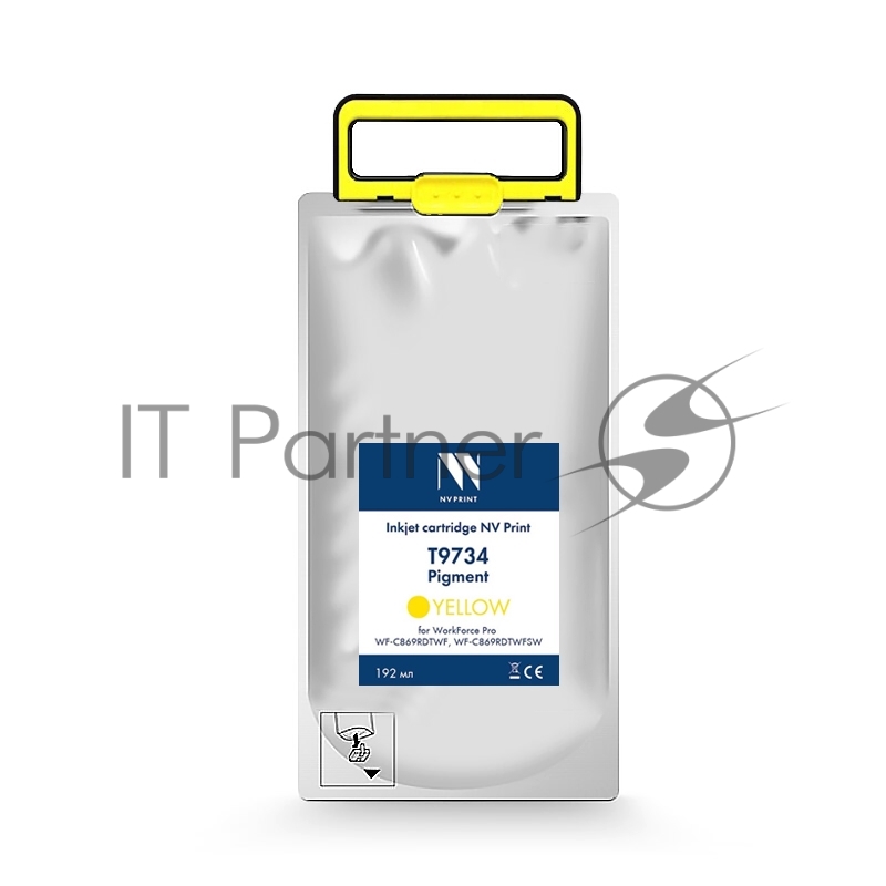Струйный картридж NV Print T9734 (NV-C13T973400) Yellow для Epson WorkForce Pro WF-C869RDTWF (RIPS), WF-C869RDTWFSW (22 000 стр)