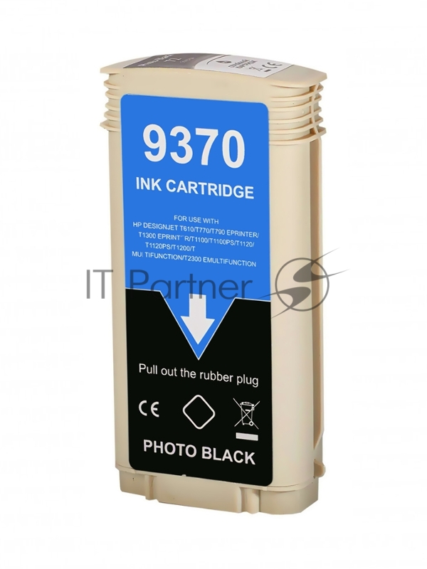 Струйный картридж NV Print 72 (NV-C9370A) Photo Black для HP DesignJet T1100, T1120, T1200, T1300, T610, T620, T770, T790, T2300, T795 (130 мл)