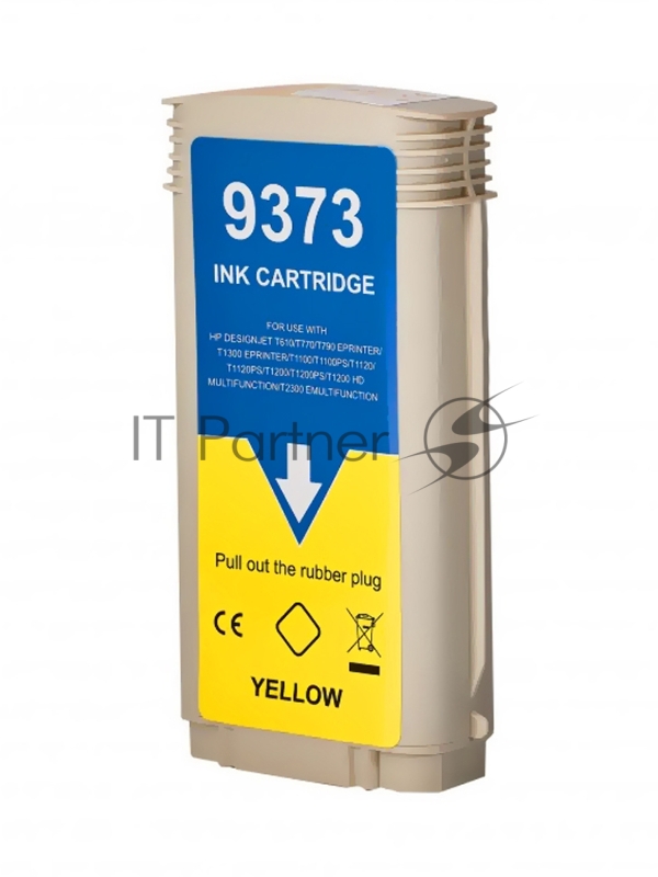 Струйный картридж NV Print 72 (NV-C9373A) Yellow для HP DesignJet T1100, T1120, T1200, T1300, T610, T620, T770, T790, T2300, T795 (130 мл)