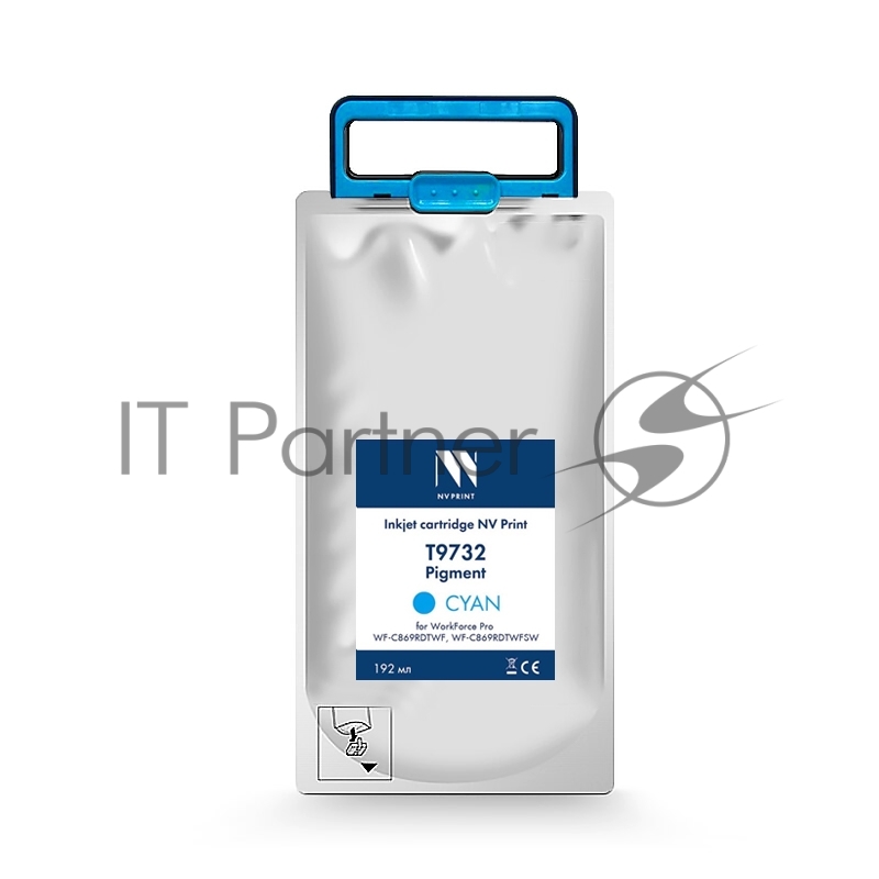 Струйный картридж NV Print T9732 (NV-C13T973200) Cyan для Epson WorkForce Pro WF-C869RDTWF (RIPS), WF-C869RDTWFSW (22 000 стр)