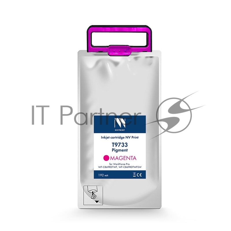 Струйный картридж NV Print T9733 (NV-C13T973300) Magenta для Epson WorkForce Pro WF-C869RDTWF (RIPS), WF-C869RDTWFSW (22 000 стр)