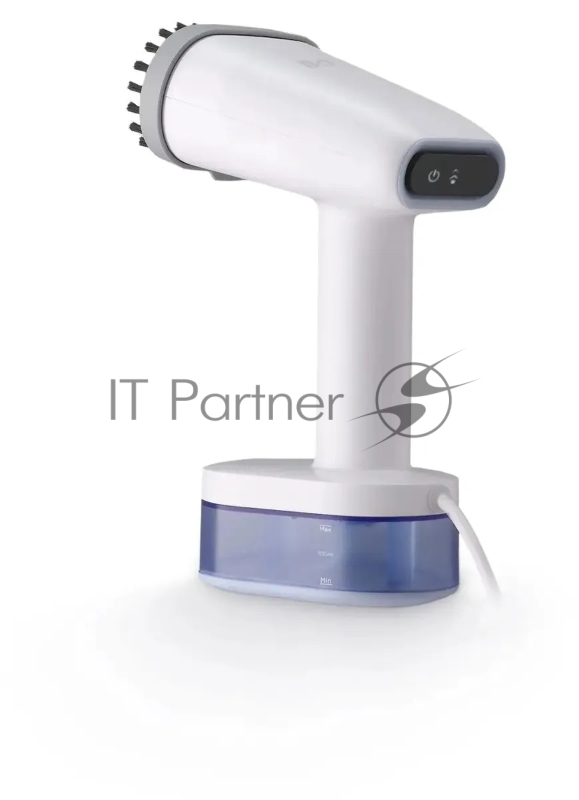 Ручной отпариватель BQ SG1008H White-Blue, Мощность 1600 Ватт, 2 в 1: Отпаривание и глажка, 2 режима подачи пара, Функция самоочистки от накипи, Вертикальное и горизонтальное отпаривание, Сухая глажка, Постоянный пар до 29 г/мин, Щетка-насадка и наса