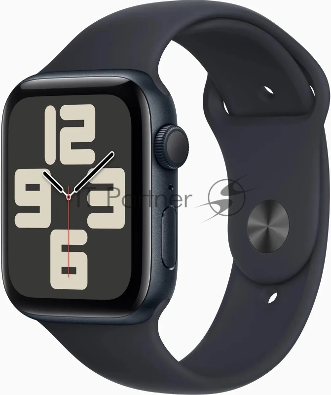 Смарт-часы Apple Watch SE 2023 A2723 44мм OLED корп.темная ночь Sport Loop рем.темная ночь разм.брасл.:145-220мм (MREA3LL/A)