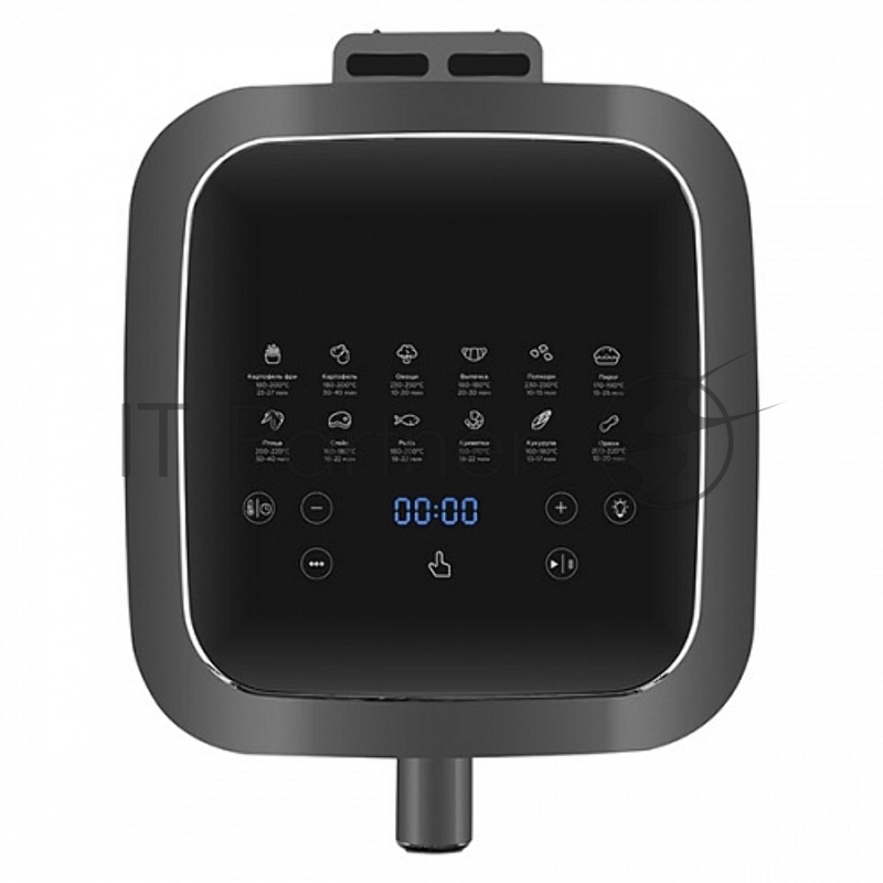 Аэрогриль BQ GR2002 Black-Silver. Мощность:1500 Вт/Объем корзины: XL/Технология Air Motion /Приготовление еды без жира и масла/Легкая очистка/Процесс приготовления под контролем.