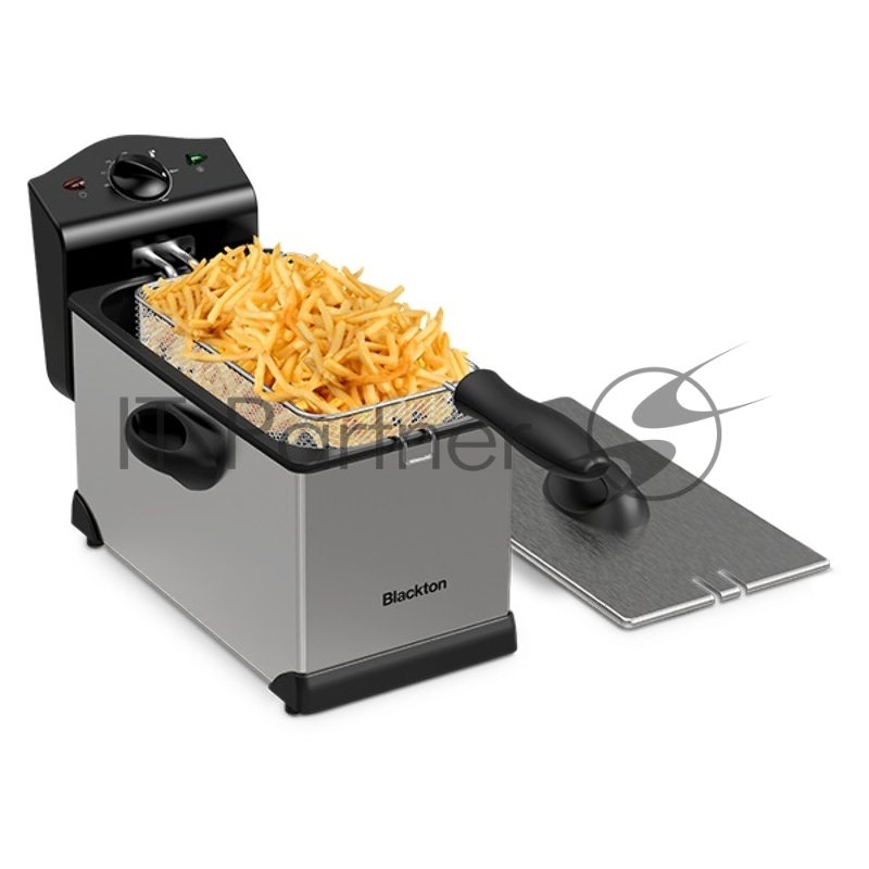 Фритюрница Blackton Bt DF1111 Steel-Black. Потребляемая мощность 2000 Вт/Объем 3л/Параметры электропитания 220-240 В,50Гц/Класс защиты от поражения электрическим током Класс I/Регулировка температуры/Компактный размрер