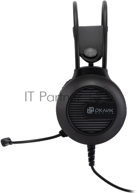 Наушники с микрофоном Оклик HS-L300G Black черный 2.2м мониторные USB оголовье (1796949)