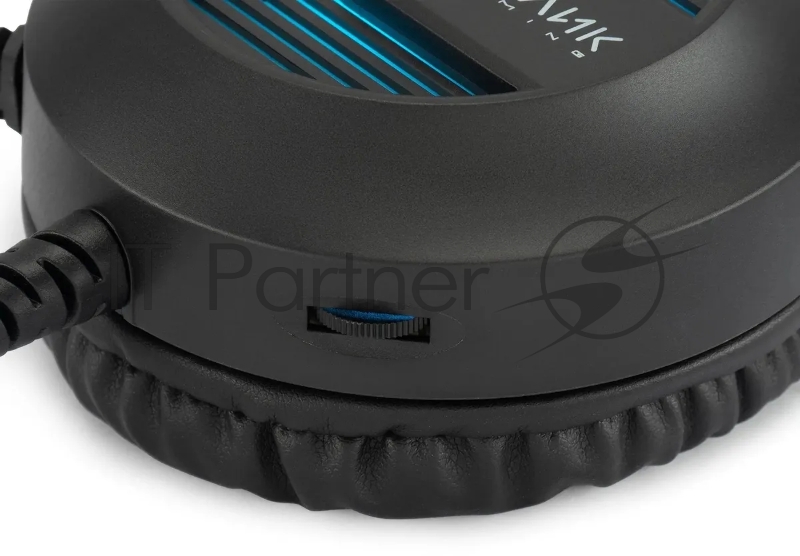 Наушники с микрофоном Оклик HS-L300G Black черный 2.2м мониторные USB оголовье (1796949)