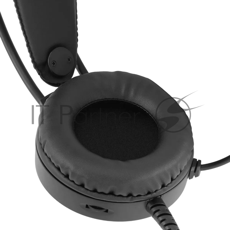 Наушники с микрофоном Оклик HS-L300G Black черный 2.2м мониторные USB оголовье (1796949)