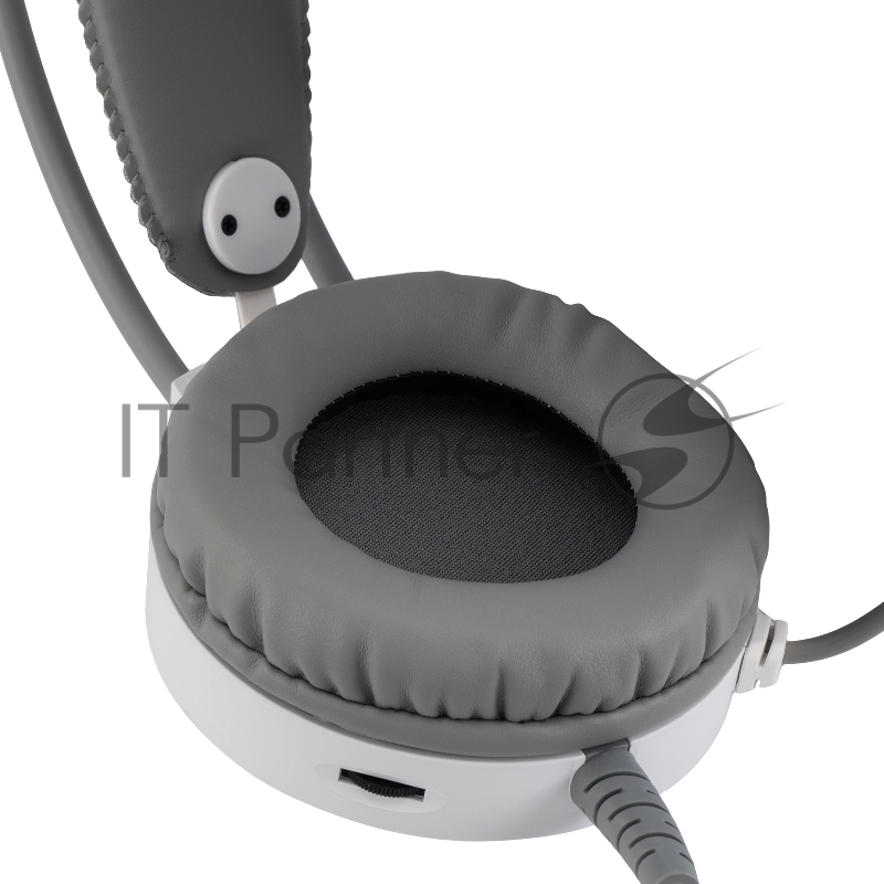 Наушники с микрофоном Оклик HS-L300G White белый 2.2м мониторные USB оголовье (1796952)