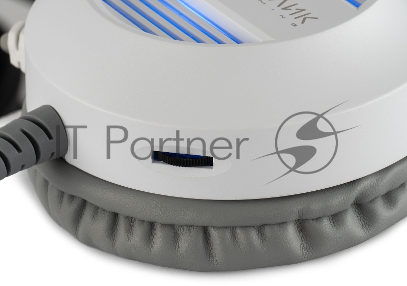 Наушники с микрофоном Оклик HS-L300G White белый 2.2м мониторные USB оголовье (1796952)