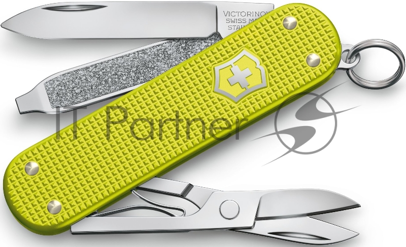 Нож перочинный Victorinox Alox Classic (0.6221.L23) 58мм 5функц. желтый подар.коробка