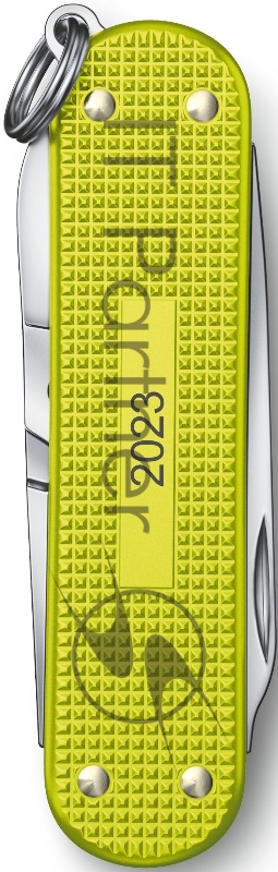 Нож перочинный Victorinox Alox Classic (0.6221.L23) 58мм 5функц. желтый подар.коробка