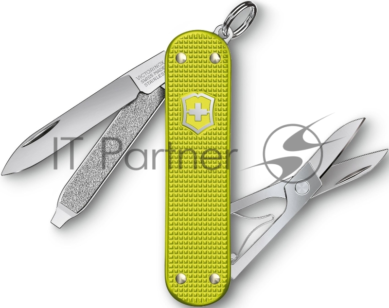 Нож перочинный Victorinox Alox Classic (0.6221.L23) 58мм 5функц. желтый подар.коробка
