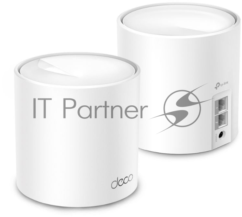 Бесшовный Mesh роутер TP-Link Deco X10 (DECO X10(3-PACK)) AX1500 10/100/1000BASE-TX белый (упак.:3шт)