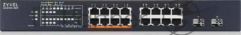 Коммутатор Zyxel NebulaFlex XMG1915-18EP-EU0101F 16x2.5Гбит/с 2SFP+ 8PoE++ 180W управляемый