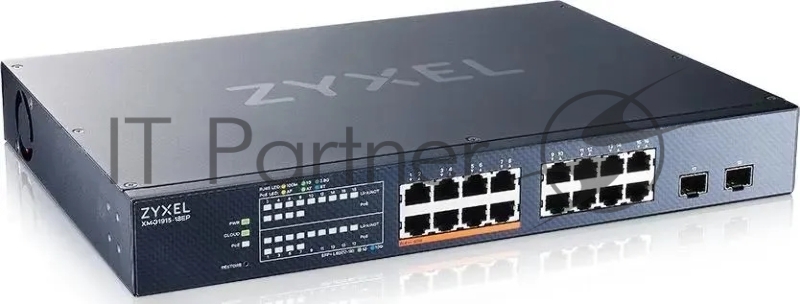 Коммутатор Zyxel NebulaFlex XMG1915-18EP-EU0101F 16x2.5Гбит/с 2SFP+ 8PoE++ 180W управляемый