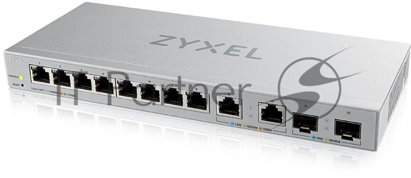 Коммутатор Zyxel XGS1210-12-ZZ0102F 8x1Гбит/с 2x2.5Гбит/с 2SFP+ управляемый