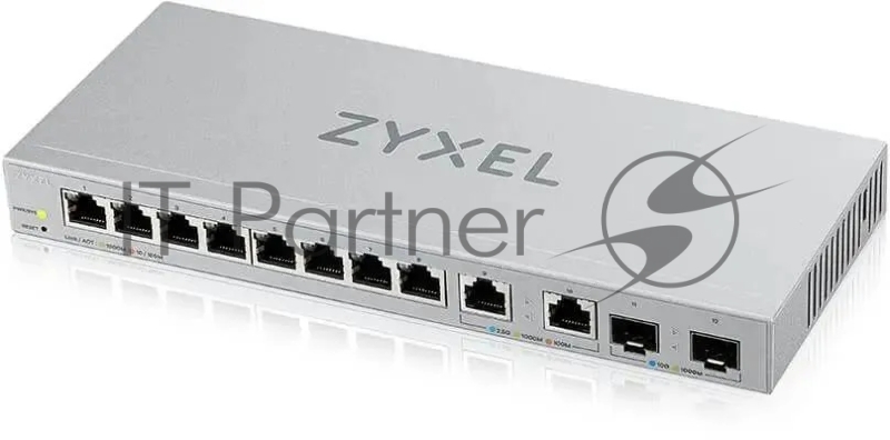 Коммутатор Zyxel XGS1210-12-ZZ0102F 8x1Гбит/с 2x2.5Гбит/с 2SFP+ управляемый