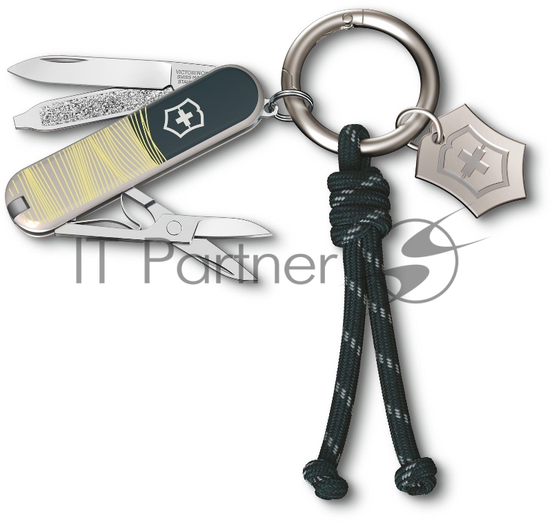 Нож перочинный Victorinox Classic SD New York Style (0.6223.E223) 58мм 7функц. зеленый подар.коробка