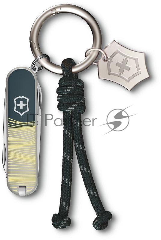 Нож перочинный Victorinox Classic SD New York Style (0.6223.E223) 58мм 7функц. зеленый подар.коробка