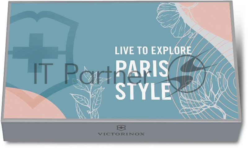 Нож перочинный Victorinox Companion Paris Style (1.3909.E221) 91мм 16функц. розовый с чехлом подар.коробка