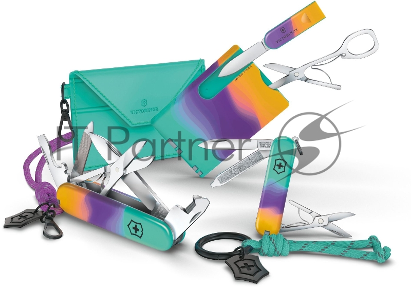 Нож перочинный Victorinox Companion Sydney Style (1.3909.E222) 91мм 16функц. бирюзовый с чехлом подар.коробка