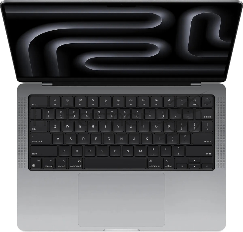 Ноутбук APPLE MacBook Pro 14 Space Gray (M3/8Gb/512Gb SSD/MacOS) (MTL73LL/A) (Английская клавиатура) нужен переходник на EU