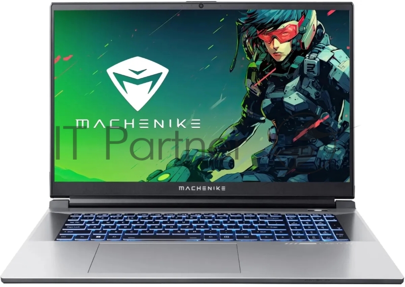 Ноутбук Machenike L17 17.3(1920x1080 IPS 144Hz)/Intel Core i7 12650H(2.3Ghz)/16384Mb/512PCIS GeForce RTX4050(6144Mb)/Cam/BT/WiFi/53 1y/2.8kg/silver/DOS