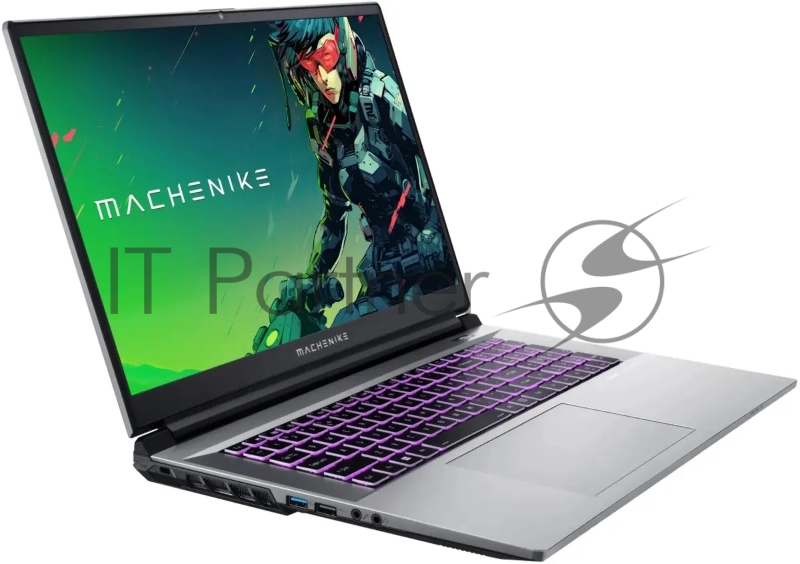 Ноутбук Machenike L17 17.3(1920x1080 IPS 144Hz)/Intel Core i7 12650H(2.3Ghz)/16384Mb/512PCIS GeForce RTX4050(6144Mb)/Cam/BT/WiFi/53 1y/2.8kg/silver/DOS