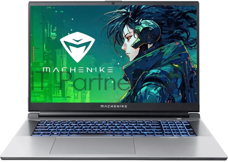 Ноутбук Machenike L17 17.3(2560x1440 IPS 165Hz)/Intel Core i5 13500H(2.6Ghz)/16384Mb/512PCIS GeForce RTX4060(8192Mb)/Cam/BT/WiFi/53 1y/2.8kg/silver/DOS