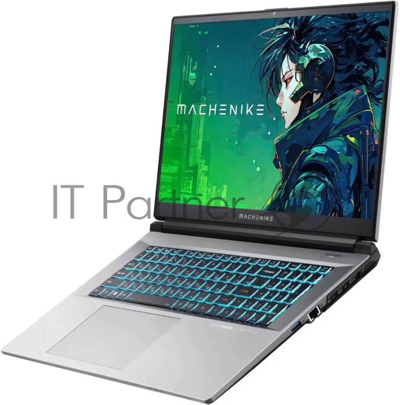 Ноутбук Machenike L17 17.3(2560x1440 IPS 165Hz)/Intel Core i5 13500H(2.6Ghz)/16384Mb/512PCIS GeForce RTX4060(8192Mb)/Cam/BT/WiFi/53 1y/2.8kg/silver/DOS