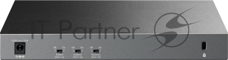 Настольный коммутатор TP-Link LS1210GP с 9 гигабитными портами (8 портов PoE+) и портом SFP