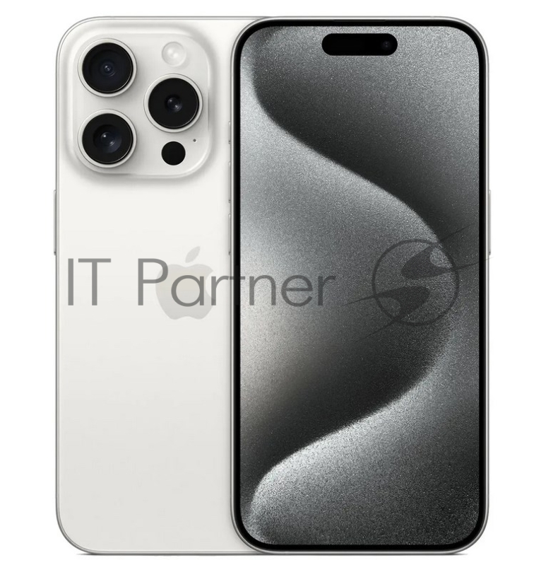 Смартфон Apple A3104 iPhone 15 Pro 256Gb белый титан моноблок 3G 4G 6.1 1179x2556 iOS 17 48Mpix 802.11 a/b/g/n/ac/ax NFC GPS GSM900/1800 TouchSc Protect