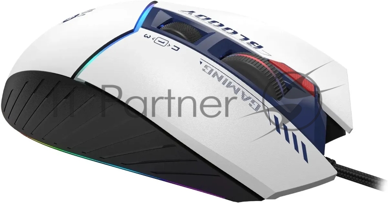 Мышь A4Tech Bloody W95 Max Sports синий/белый оптическая (12000dpi) USB (10but)