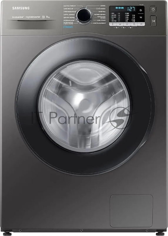 Стиральная машина Samsung WW80AGAS22AX/LD кл.:A фронт. макс.:8кг черный