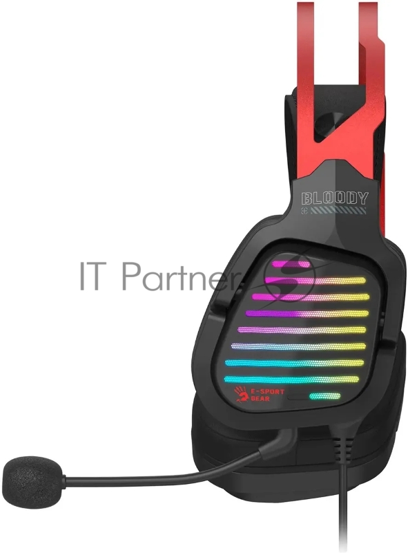 Наушники с микрофоном A4Tech Bloody G560 черный/красный 2м мониторные оголовье (G560 SPORTS RED)
