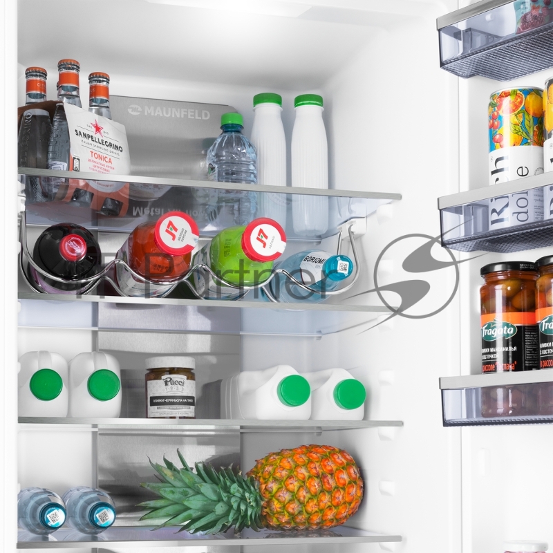 Холодильник-морозильник встраиваемый MAUNFELD MBF19354NFWGR LUX