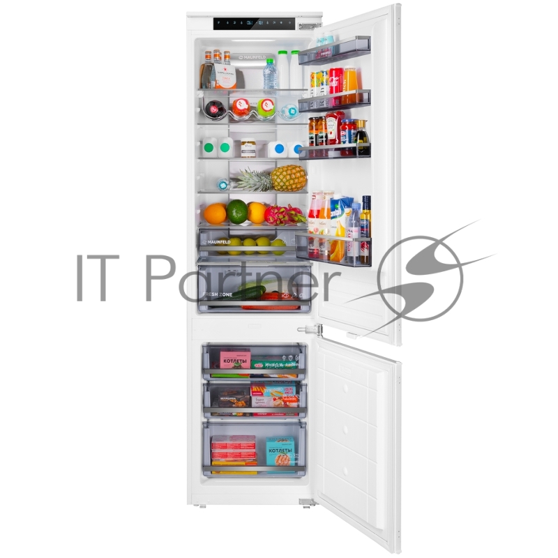 Холодильник-морозильник встраиваемый MAUNFELD MBF19354NFWGR LUX