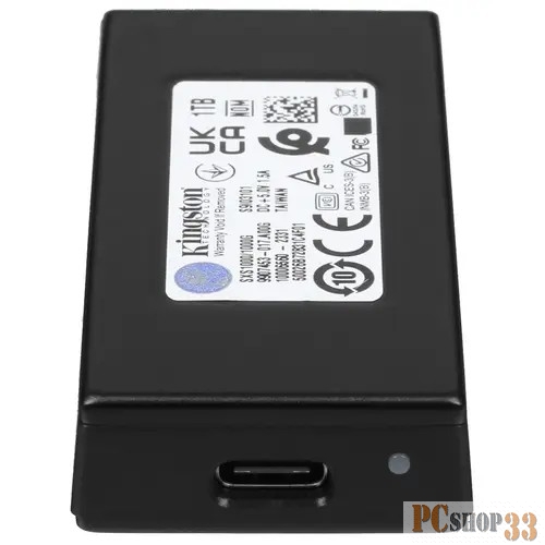 Накопитель SSD Kingston USB-C 1TB SXS1000/1000G XS1000 1.8 черный
