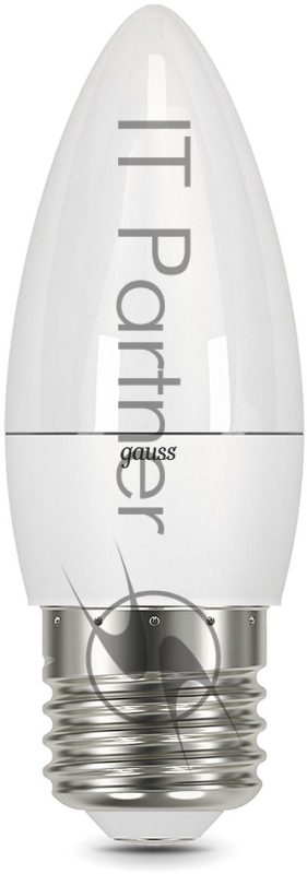 Лампа светодиодная Gauss 103102307 6.5Вт цок.:E27 свеча 220B 6500K св.свеч.бел.хол. (упак.:10шт)