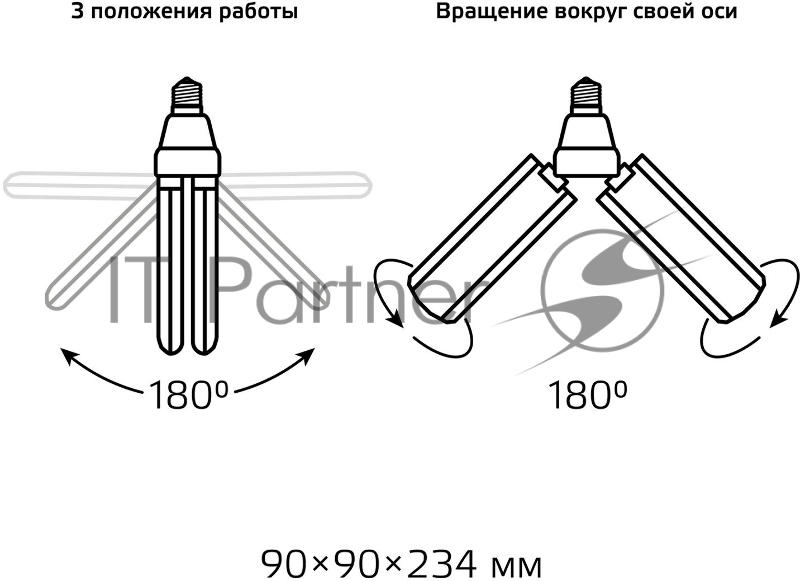 Лампа светодиодная Gauss Basic 11732232 30Вт цок.:E27 клевер 220B 4000K св.свеч.бел.нейт. (упак.:1шт)