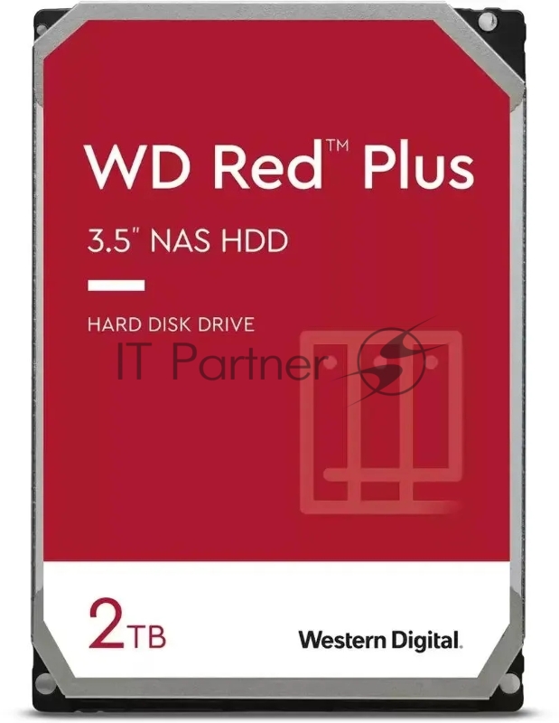 Жесткий диск WD SATA-III 2TB WD20EFPX NAS Red Plus (5400rpm) 64Mb 3.5