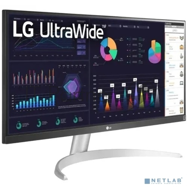 МОНИТОР 29 LG 29WQ600-W (IPS, 2560x1080, 100Hz, 5ms, 178°/178°, 350 cd/m, 1000:1,+2хHDMI, )