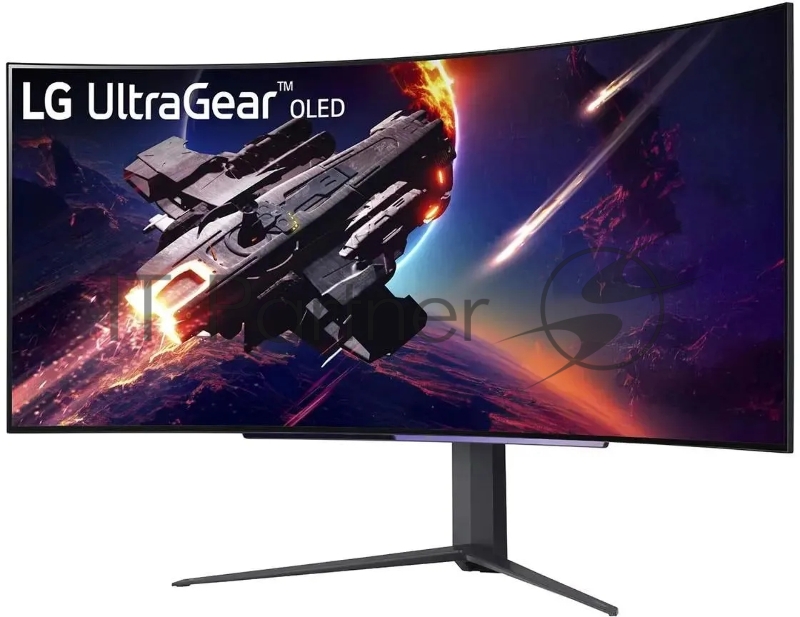Монитор LG 44.5 (113.03см) UltraGear 45GR95QE-B черный OLED LED 21:9 HDMI матовая HAS Piv 1500000:1 1000cd 178гр/178гр 3440x1440 240Hz G-Sync FreeSync Premium DP SPDIF WQ USB 10.9кг
