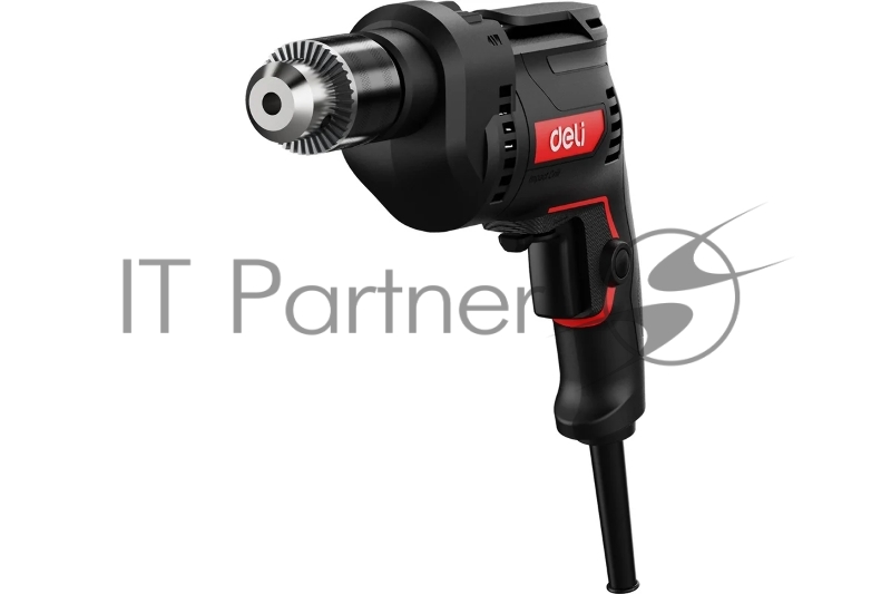 Дрель сетевая ударная Deli DE-CZ13-1E (680Вт, 13мм, 3000об/мин, 48000уд/мин, картон)