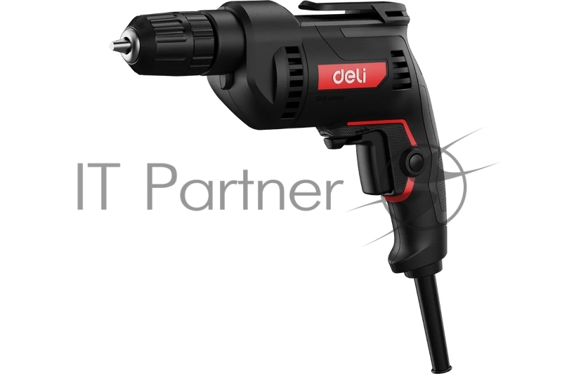 Дрель сетевая Deli DE-DZ10-1E (500Вт, 10мм, 3300об/мин, картон)